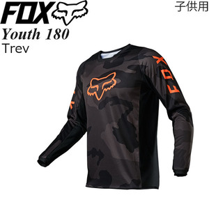 【在庫処分特価】FOX オフロードジャージ 子供用 Youth 180 モデル Trev ブラックカモ/YL