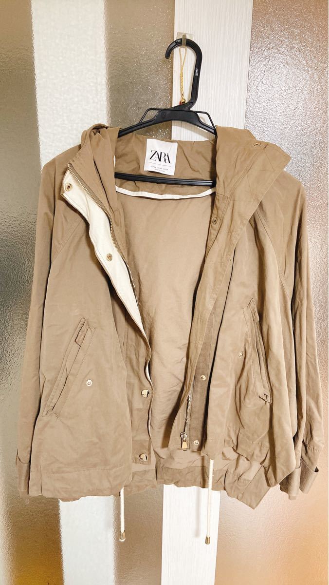 超美品】BONJOUR MADAMEボンジュールマダムフードブルゾンカーキ 直販