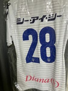  Yokohama FC Seagull z player have on uniform with autograph flat ...M size 2020 year lucky bag delivery of goods document 