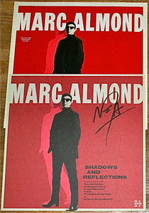 サイン入りプリント付 Marc Almond マークアーモンド Shadows & Reflections UK盤LP