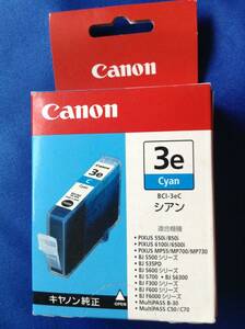 【キャノン/Canon】純正 インクタンク BCI-3eC Cyan(シアン) 推奨取付期限 2009.01