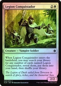 え白Foil 軍団の征服者 1枚（6枚在庫s 英 良品 XLN）/Legion Conquistador（MTG /イクサラン/Ixalan/）