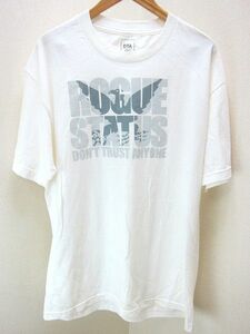 DTA ROGUE STATUS ★ ログステイタス プリント ロゴ ホワイト 半袖 Tシャツ ホワイト L アウトドア ストリート アメカジ 夏さらっと♪●AF