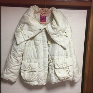  Junior J-M FIORUCCL dot down manner coat collar .2way beautiful goods 