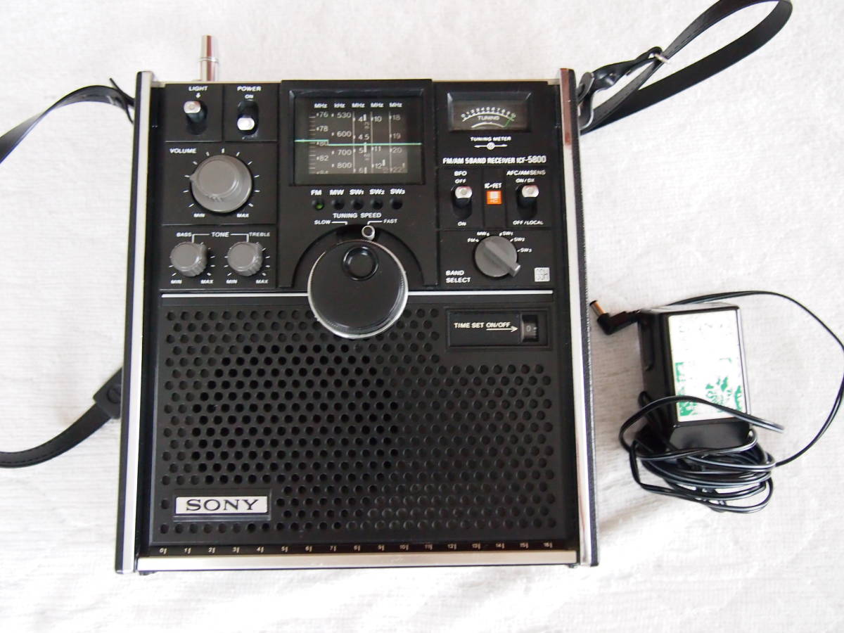 ノークレー ヤフオク! SONY スカイセンサー ICF-5800 ACアダプタ ...