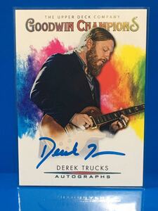 トレーディングカード UPPER DECK【デレク・トラックス Derek Trucks 「2021 UPPER DECK GOODWIN CHAMPIONS」 直筆サインカード】