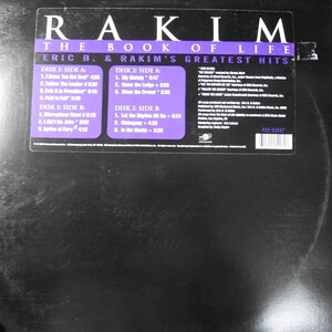 アナログ ● 輸入盤～2LP～Rakim The Book Of Life (Eric B. & Rakim's Greatest Hits) レーベル:Universal Records U2-53117