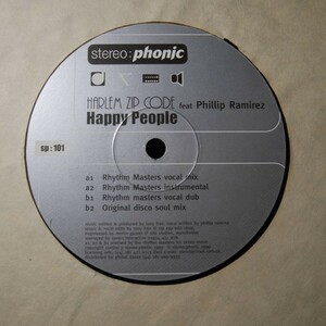 アナログ ●輸入盤 ～ Harlem Zip Code Feat. Phillip Ramirez Happy People ～ レーベル:Stereo:Phonic SP 101
