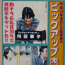 【マニア切り抜き】◎平成女子アナお宝ハプニング☆内田恭子☆下平さやか☆長野智子☆山本リエ　#90年代#地方局#胸チラ【A4サイズ/1p】_画像2