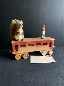 フランス 1920-40s 木製 列車 機関車 汽車 車両 電車 おもちゃ ぬいぐるみ 人形 オブジェ デッサン 静物 美術 骨董 アンティーク