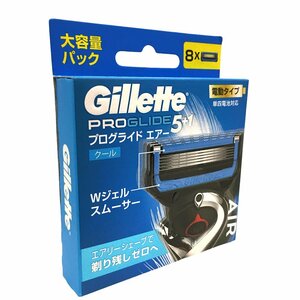 泉店22-1410 【未使用品】 ジレット プロッグライドエアー 5+1 電動タイプ 剃刀 替刃 8個入り 極薄 5枚刃 髭剃り フェイスケア Gillette