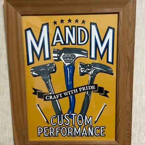 M&M custom performanceエムアンドエム　ポスター入り木製額