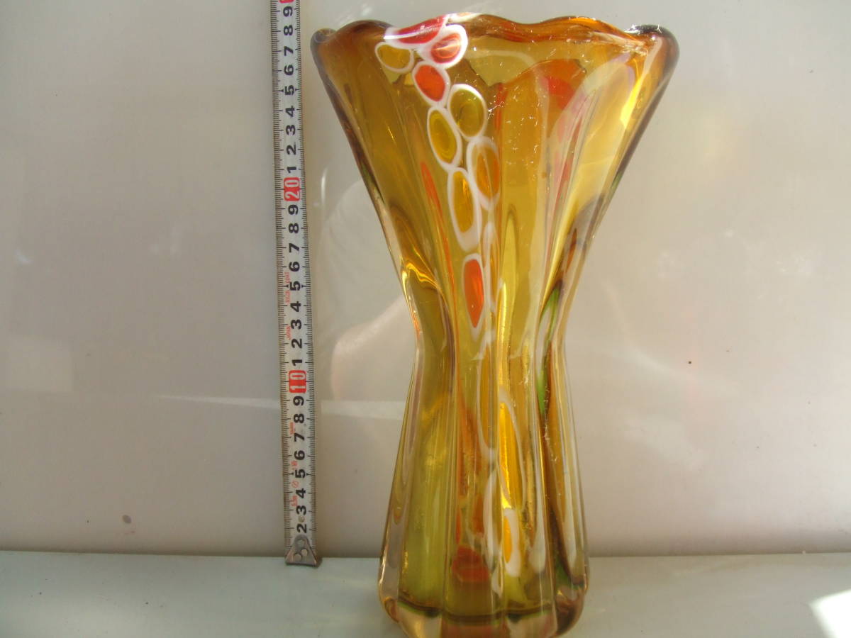 ヤフオク! -昭和レトロ ガラス 花瓶(工芸ガラス)の中古品・新品・未 ...
