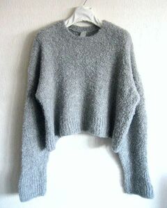 21AW private 02 04 クリステンセンドゥノルド knit pullover カシミア アルパカ シルク プルオーバー ニット grey'ish