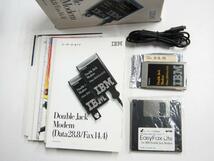 IBM Double Jack Modem PCカード モデム PCMCIA Win95 FAX Push-Pop XJACK_画像2