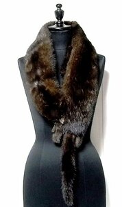 * fur mink 2 ream shawl tea pet sipo contains total length approximately 120. dark brown 