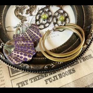 ヴィンテージ ピアス セット まとまて エスニック アクセサリー アンティーク シェル Jewelry ethnic earrings vintage accessory Fの画像3