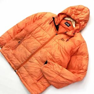  Abu Garcia * Abu Garcia down jacket down Parker orange O size fishing sea fishing outdoor camp #BA248