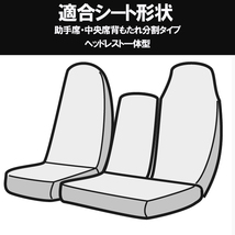 Azur アズール フロントシートカバー 日産 バネットトラック SK82TN/ SK82LN/ SK22LN/ SK22TN/ SKF2TN (H11/06～H22/07) ヘッドレスト一体_画像2