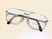 新品　Dominique France ドミニクフランス　日本製　メガネ　眼鏡　高級感　オシャレ　上品　フルリム　ツーブリッジ　チタン　12金張り_画像5