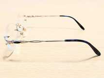 新品　LANCEL ランセル　メガネ　眼鏡　高級感　オシャレ　上品　ツーポイント　チタン　軽い　バネ蝶番_画像4