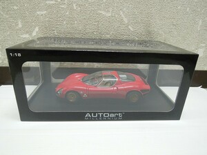 2921) 箱開封のみ オートアート AUTOart 1/18 Alfa Romeo 33 Stradale Prototype 1967 RED アルファロメオ 70191