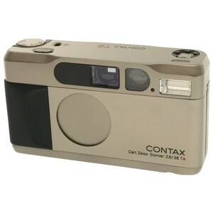【完動品】CONTAX T2 Carl Zeiss Sonnar F2.8 38mm T* コンタックス カールツァイス 高級コンパクトフィルムカメラ 広角単焦点 人気 C2672