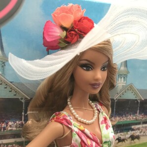 【希少 未開封品】MATTEL Barbie 50th Anniversary 2009 135th Kentucky Derby Americas race Pink Label 50th バービー 人形 P4755 F607の画像7