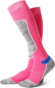  sport socks protection against cold socks socks ski high performance 1 pairs set trekking . pair mountain climbing walking outdoor pink 1 pair collection ( knees /pink 1 pair M)
