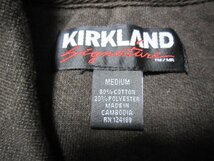 新品 未使用 KIRKLAND Signature カークランド メンズ フルジップ スウェットシャツ ZIP ブルゾン Mサイズ ブラウン 940096 コストコ_画像5