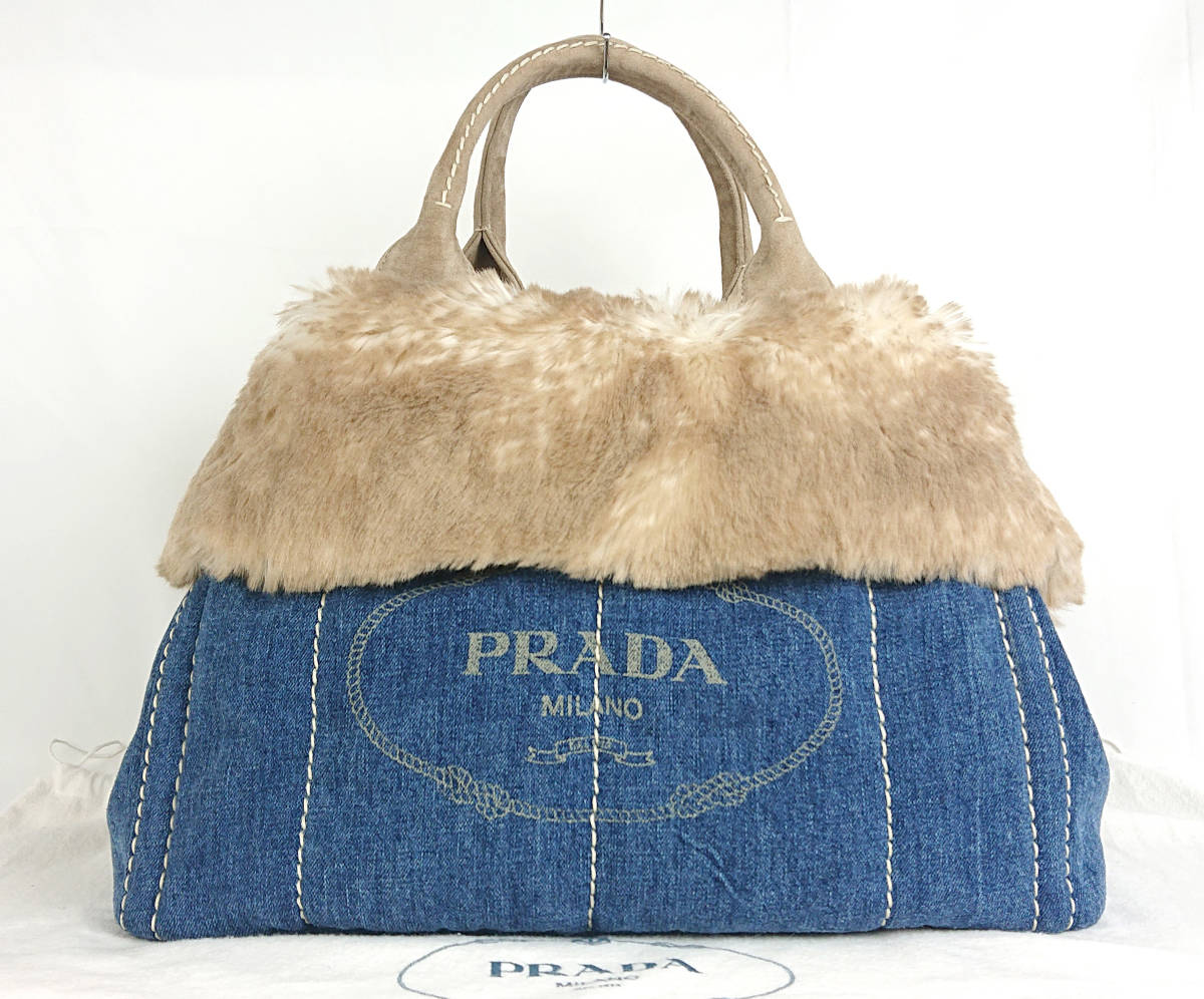ヤフオク! -「prada カナパ ファー」(かばん、バッグ) (プラダ)の落札