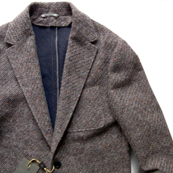 ◇◆CANALI(カナーリ)/ふんわり軽いアルパカシルク混!洒落っぽくもオトナ顔な2B五者混アンコンジャケット【48(M)】/17.6万