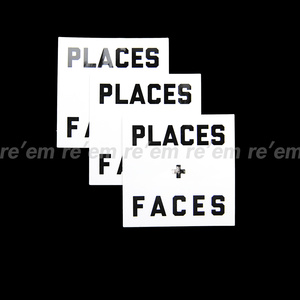 正規品新品未使用★PLACES+FACES 希少 Box Logo Sticker Set of 3 3枚セット ボックス ロゴ P+F ホワイト ブラック シール 非売品 送料込み