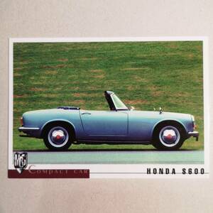 ◆モーターカーコレクション「ホンダ HONDA S600」171◆1998年 ツクダオリジナル/トレーディングカード/CA車