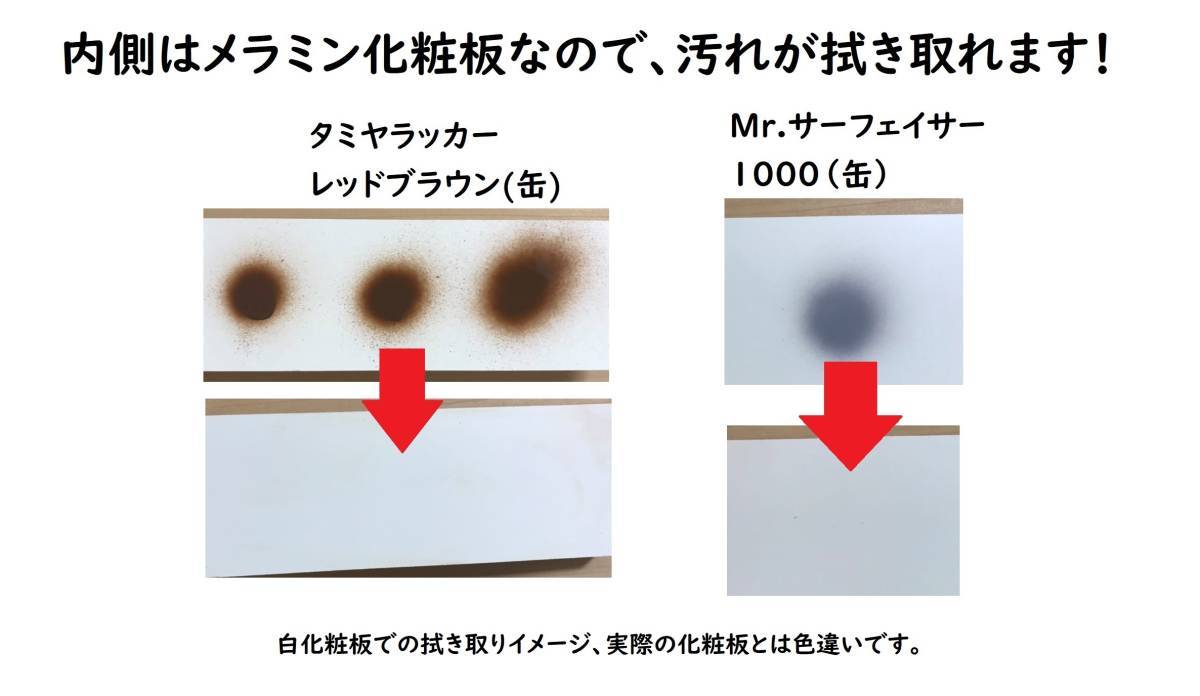 好評最安値 塗装ブース 塗料拭取り可、奥排気、強吸引、LED照明、簡単