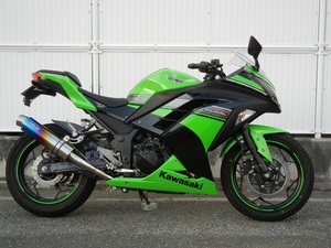 新品 WR’S Ninja250/ABS 2013 (JBK-EX250L) スリップオン ステンレス/焼き色チタン BK4250JM ニンジャ ダブルアールズ マフラー