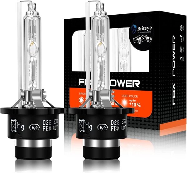 『送料無料』車用 ヘッドライト HID D2S 35W 8000K バルブ 高輝度 純正交換用 HID ヘッドライト球 Xenon 12V(2個入り)Br ランプ