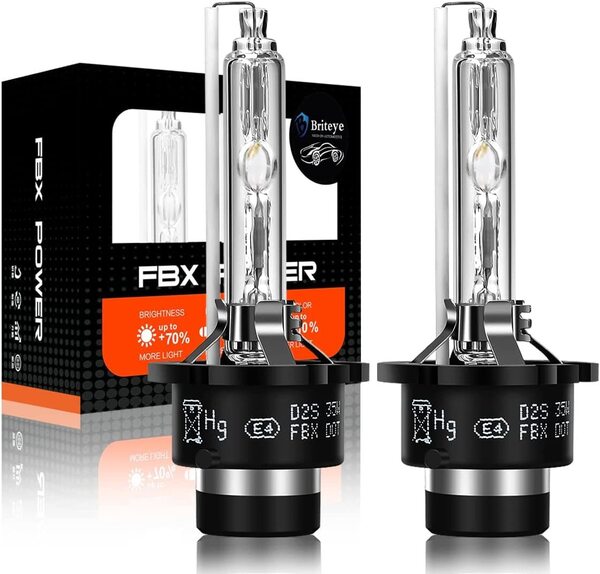 『送料無料』ヘッドライト D2S HID バルブ 35W 純正交換用バルブ 6500K 12V 車用(2個入り)Br ランプ 白 ホワイト