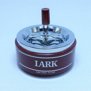 011R 美品 レトロ LARK ラーク 回転灰皿 フタ付き卓上灰皿 スピン アッシュトレイ