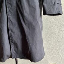 米軍実物 80s U.S.NAVY ALL WEATHER COAT 36R 大き目 実寸L位 ネイビー 紺色 ライナー付 ミリタリーコート ステンカラーコート 1987年 古着_画像3