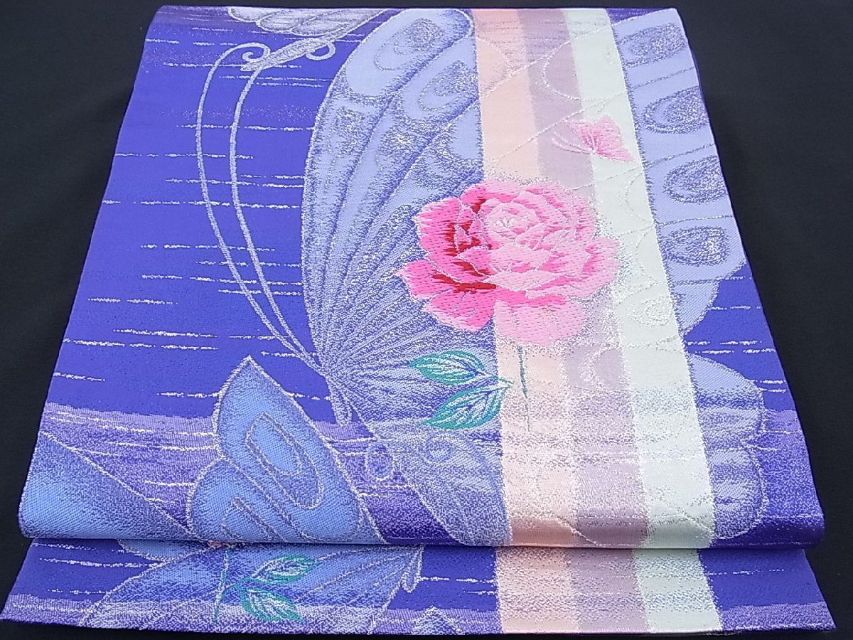 新品 西陣袋帯 満開のバラ【綿芯御仕立付】情熱のバラ ② lifelineaid.org