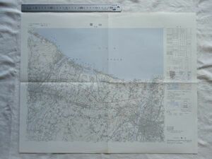 【古地図 昭和40年代】『富山』五万分一地形図NJ-53-5-16(富山16号) 昭和49年発行【操車場 加能越鉄道 富山地方鉄道 高岡市 新湊市 不二越