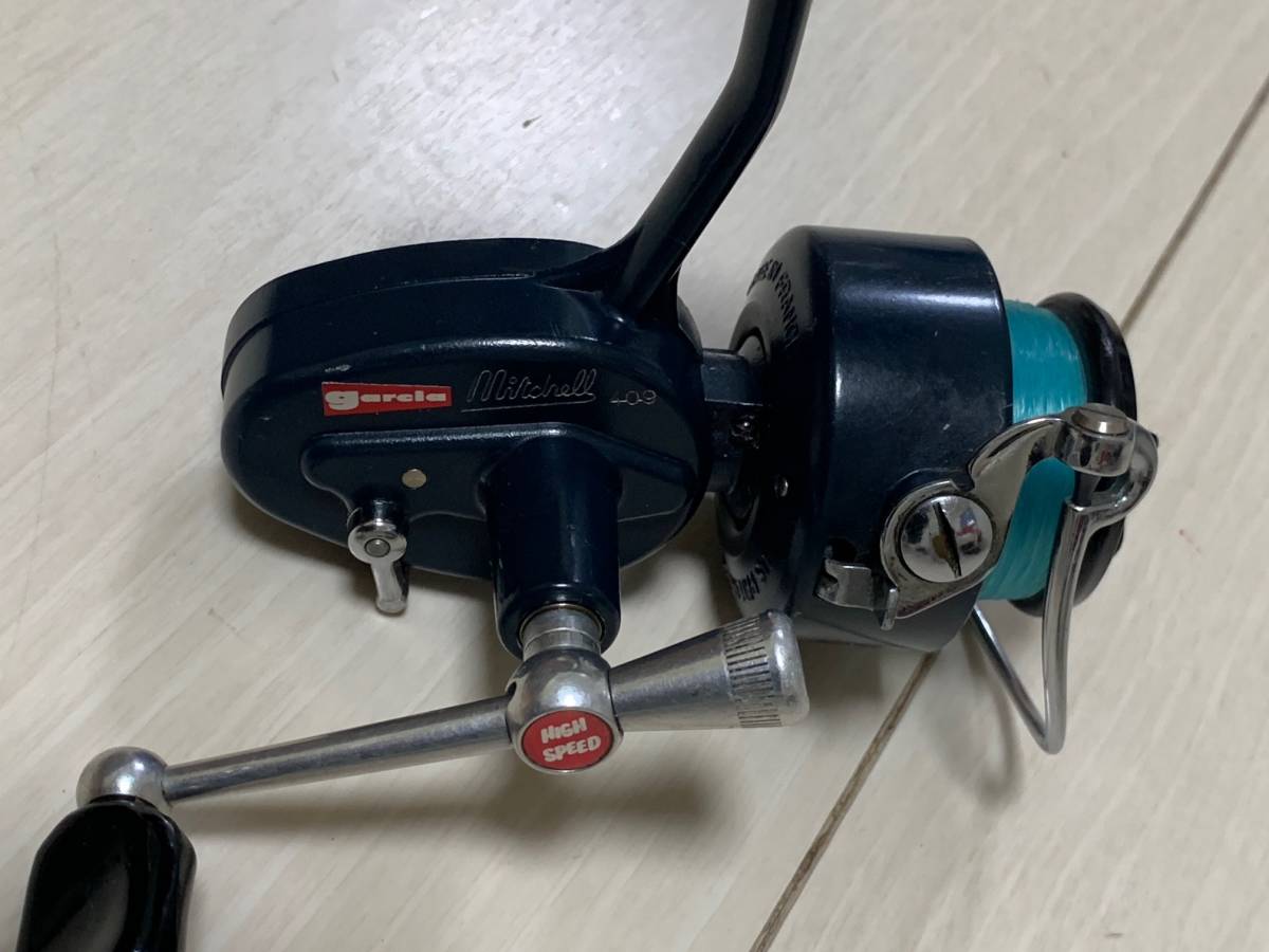 超レア 美品☆MITCHELL 409 スカイブルー フランス製 ビンテージリール