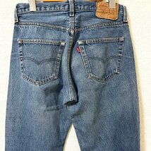 (^w^)b リーバイス USA製 1501‐0117 80s 90s ヴィンテージ ストレート デニム ジーンズ パンツ ボトムス 脇割り Levi's ボタンフライ W32_画像4