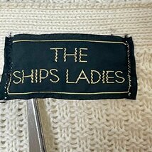 (^w^)b ザ シップス レディース ニット ジャガード編み 綿 麻 混紡 カーディガン THE SHIPS LADIES Vネック ポケット ボタン 羽織 KOBA’C_画像7