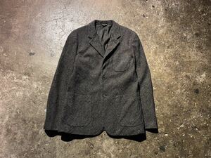 COMME des GARCONS HOMME DEUX 14AW チェック柄 ウール 3B ジャケット コムデギャルソンオムドゥ 2014AW AD2014 DN-J061 L