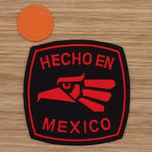 【Ｍサイズ】アイロンワッペン NO.1304 ＨＥＣＨＯ ＥＮ ＭＥＸＩＣＯ ミリタリー アーミー 戦闘機 米軍 メキシコ【郵便定形】