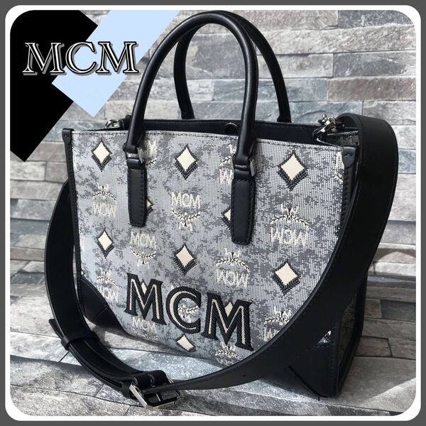 ◆◇◆ 《 MCM エムシーエム 》ジャカード トートバッグ ヴィンテージ モノグラム《MCM》ジャカード トートバッグ ◆◇◆