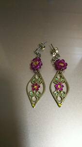  earrings * stain do glass manner *