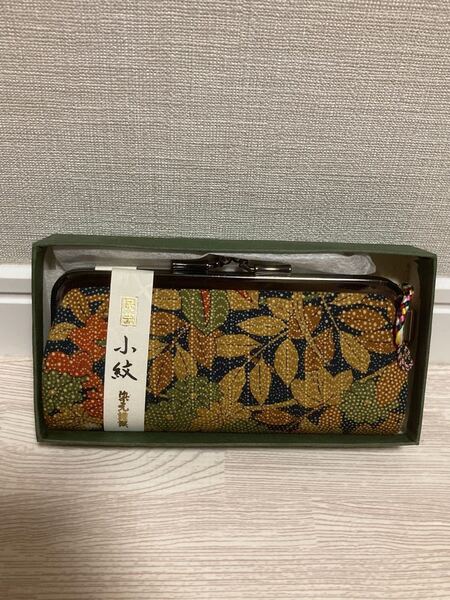 民芸 小紋 がまぐち 財布 新品未使用